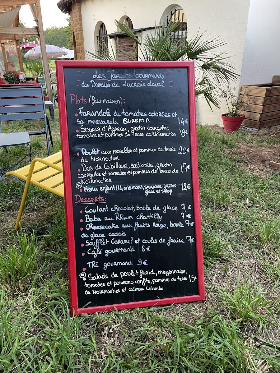 Menu Les Terrasses Du Parc De Lacroix-Laval-4